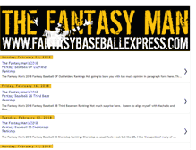 Tablet Screenshot of fantasybaseballexpress.com